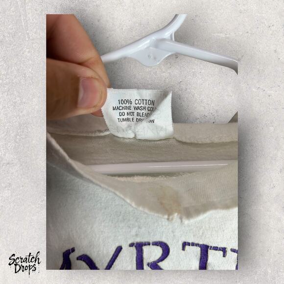 Surfival Kids Myrtle Beach Crop Top Shirt Small White Purple Summer Tee Girls - Picture 3 of 4